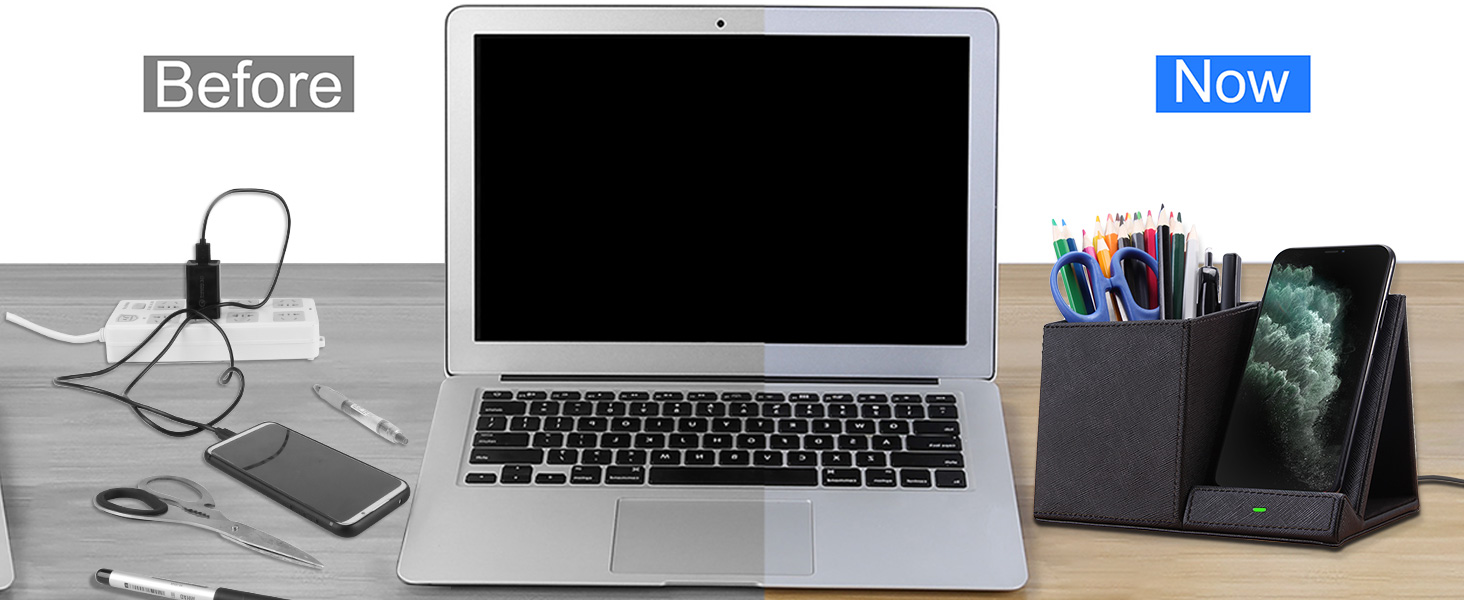 Designed with durable PU leather surface, not only provide sleek and modern style