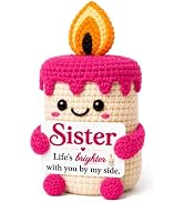 MBL Sister Gifts from Sisters Birthday - Christmas Sister Gift | Funny Crochet Candle for Sister ...