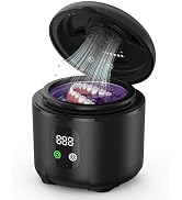 2025 Ultrasonic Retainer Cleaner- 45KHz 25W Portable Denture Cleaner with Drying Function and Rem...