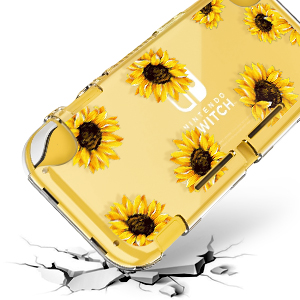 Clear Switch Lite Case Flower