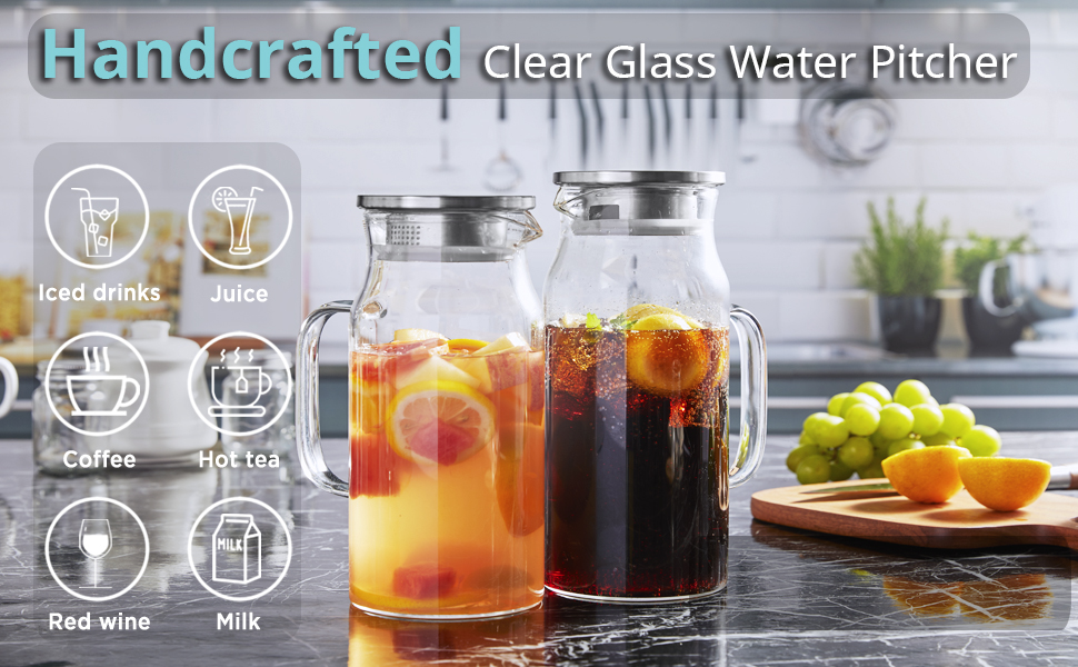 glass pitcher