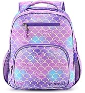 mibasies Girls Backpack for Elementary School, Backpack for Girls 5-8, Lightweight Kids Backpacks...