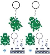 BANRIA 2pcs DIY Turtle Soldering Practice Kit - Turtle Keychain Soldering Project Kit with SMD LE...