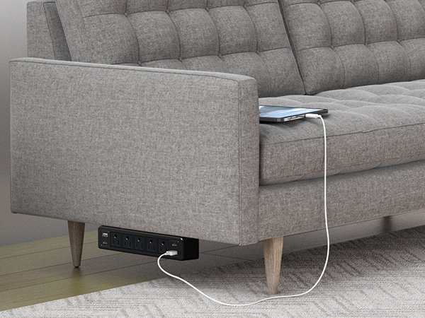 under couch power strip