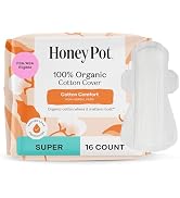 The Honey Pot Company - Sanitary Pads for Women - Non-Herbal Super w/Wings - Organic - Cotton Cov...