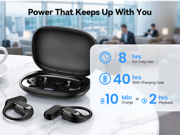 bluetooth earbuds with battery life