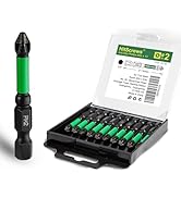 Hitscrews 2 Inch Anti Slip Phillips Impact Driver Bits #2, New Precision Laser-Etched Micro-Slip ...