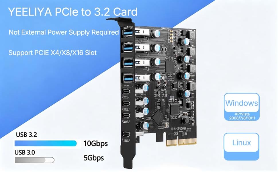 pcie usb expansion card