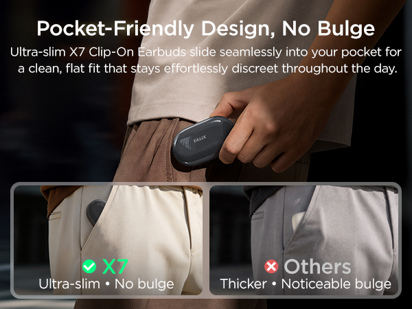 open ear clip on earbuds