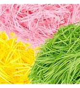 Sukh Easter Grass Shredded Paper - 3 Colors Biodegradable Raffia Paper Shred Filler as Packing Co...