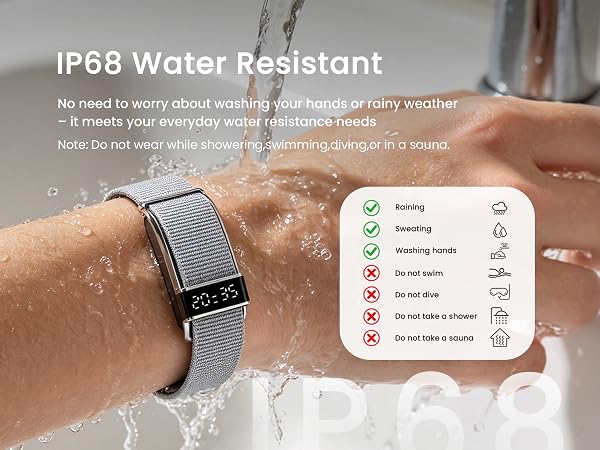 IP68 Waterproof Smart Wristband