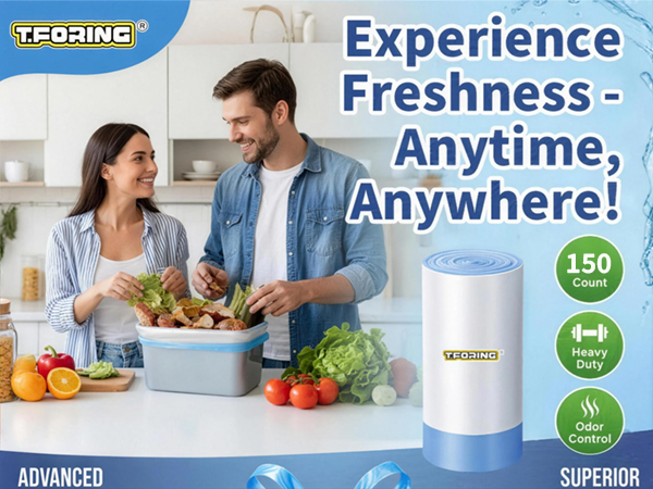 6 gallon bathroom trash bags drawstring clean garbage bags unscented plastic trash can liners