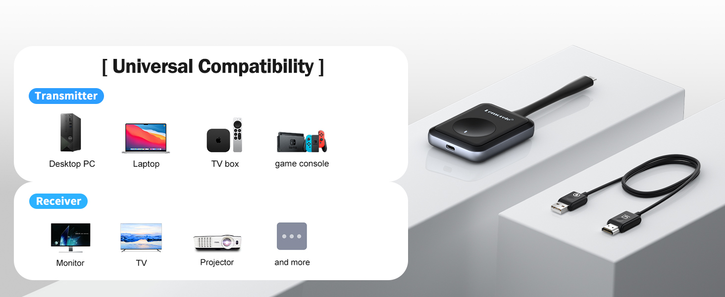 Wide compatibility