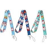 beemorita Cute Keychain Lanyard for Women Men Christmas Key Chain Holder Lanyard Strap Cruise Lan...
