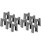 Toyvian 12Pcs Train Bridge Supports for Kids Train Track Accessories Compatible with Most Systems...