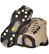 Aliglow Ice Snow Grips Over Shoe/Boot Traction Cleat Spikes Anti Slip Footwear