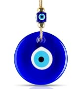 BCS X-Large Evil Eye Wall Decor 5.2'' Blue Glass Turkish Greek Nazar Amulet Good Luck & Protectio...