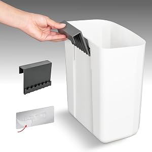 standing trash can comes with hanging accessories