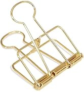4Pcs Golden Hollow Out Long Tail Wire Binder Clips Paper Binder Clip Large 51mm Binder and Paper ...
