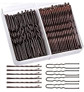 Teenitor 100Pcs Bobby Pins, Bobby Pins Brown Hair 50pcs Brown Bobby Pins 50pcs Hair Pins, Hair Pi...