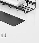 1 Pack DELAMU Under Desk Cable Management Tray, Metal Cord Cable Organizer for Desk, Easy Install...