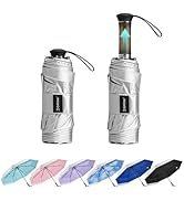 G4Free 46in Mini Sun Umbrella with Retractable Handle Umbrellas | UV Protection, UPF 50+, Manual ...