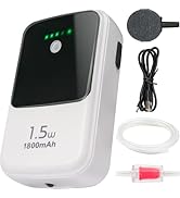 Ghosthorn Silent Dual Operating Mode Rechargeable Aerator for Fish, Large Capacity Aquarium Air P...