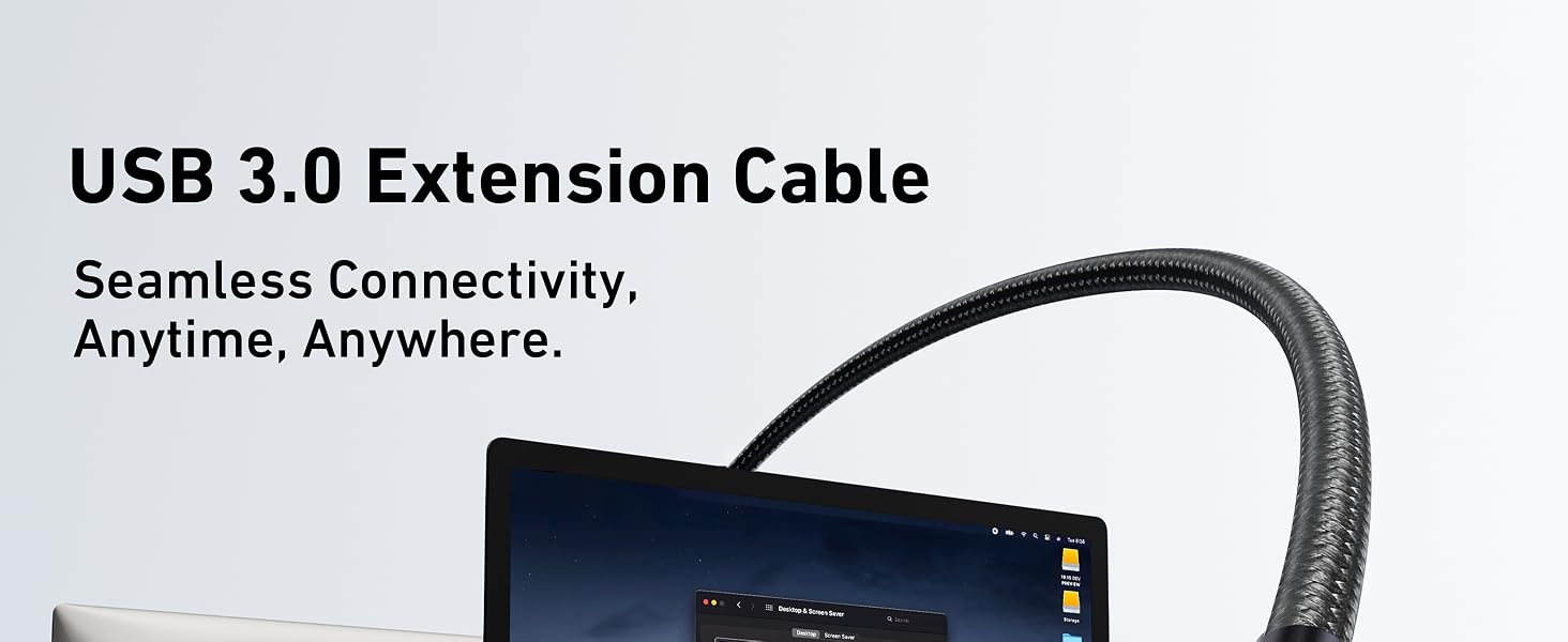 BENFEI USB 3.0 Extension Cable, Nylon Braided