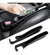 2 PCS Universal Car Seat Gap Filler, Seat Gap Filler with Black-Carbon Fiber Texture for Cars SUV...