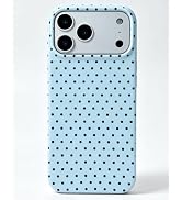 J.west for iPhone 17 Pro Max Case Cute Polka Dot Phone Case Soft TPU Slim Shockproof Phone Cover ...