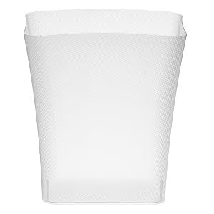 skinny trash can with wide opening