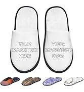 OHAJPAK Custom Slippers for Women Men House Slipper Non Slip Customized Image Logo Text Indoor Sh...