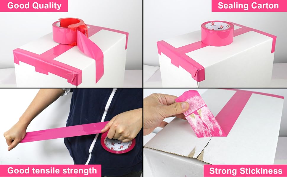 pink mailing tape