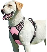 Eagloo Dog Harness for Large Dogs, No Pull Service Vest with Reflective Strips and Control Handle...