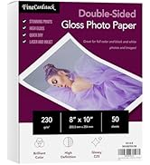 8" x 10" Photo Paper for Inkjet & Laser Printers - Extra Thick, High Gloss for Full Color Printin...