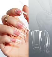 krofaue Duck Nail Tips - 240pcs Clear Soft Gel Curved Nail Tips 12 Sizes Crystal Duck Feet Style ...