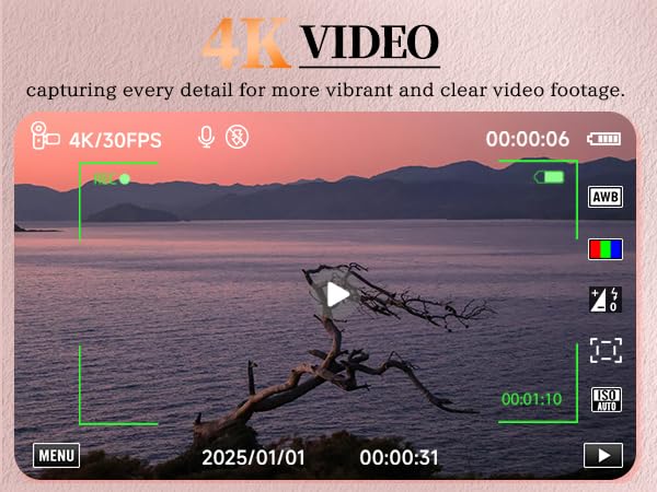 4K Vlogging Camera