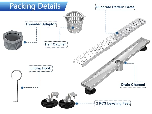 long rectangular cover grate
