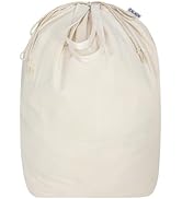 Canvas Laundry Bags with Handles & Square Base18"Lx18"Wx27.6"H, Extra Large Heavy Duty Laundry Ba...