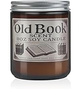 Gopas Old Book Candle, Book Lovers Gifts Ideas for Readers, Reading Accessories, Bookish Present,...