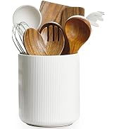 Getstar Large Kitchen Utensil Holder for Kitchen Counter (H7.2” x W6.2”), Ceramic Cooking Utensil...
