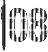InkSlick 108 Pack Black Pens - Bulk Pens 1.0mm Medium Point Ballpoint Pens Smooth Writing No Blee...