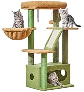 Taoqimiao Cat Tree,38.5-Inch Cat Tower for Indoor Cats,Suitable for Kittens with Luxurious cat co...