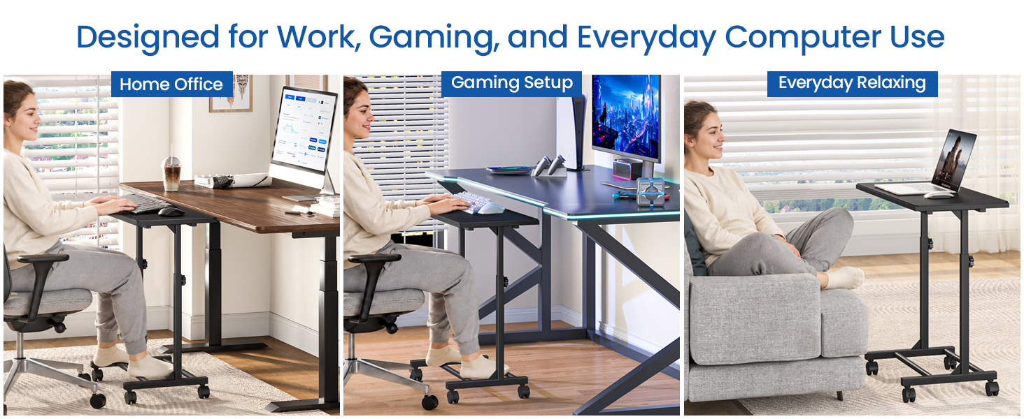 console keyboard desk, keyboard undermount tray, low profile keyboard tray
