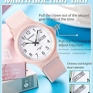 day date watch week calendar