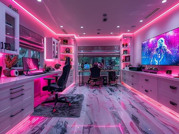 UVTaoYuan is used for home lighting decoration of e-sports room