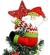 Christmas Tree Topper Santa Claus,Unique Holiday Xmas Decorations Funny Home Decor,Also Be Used A...