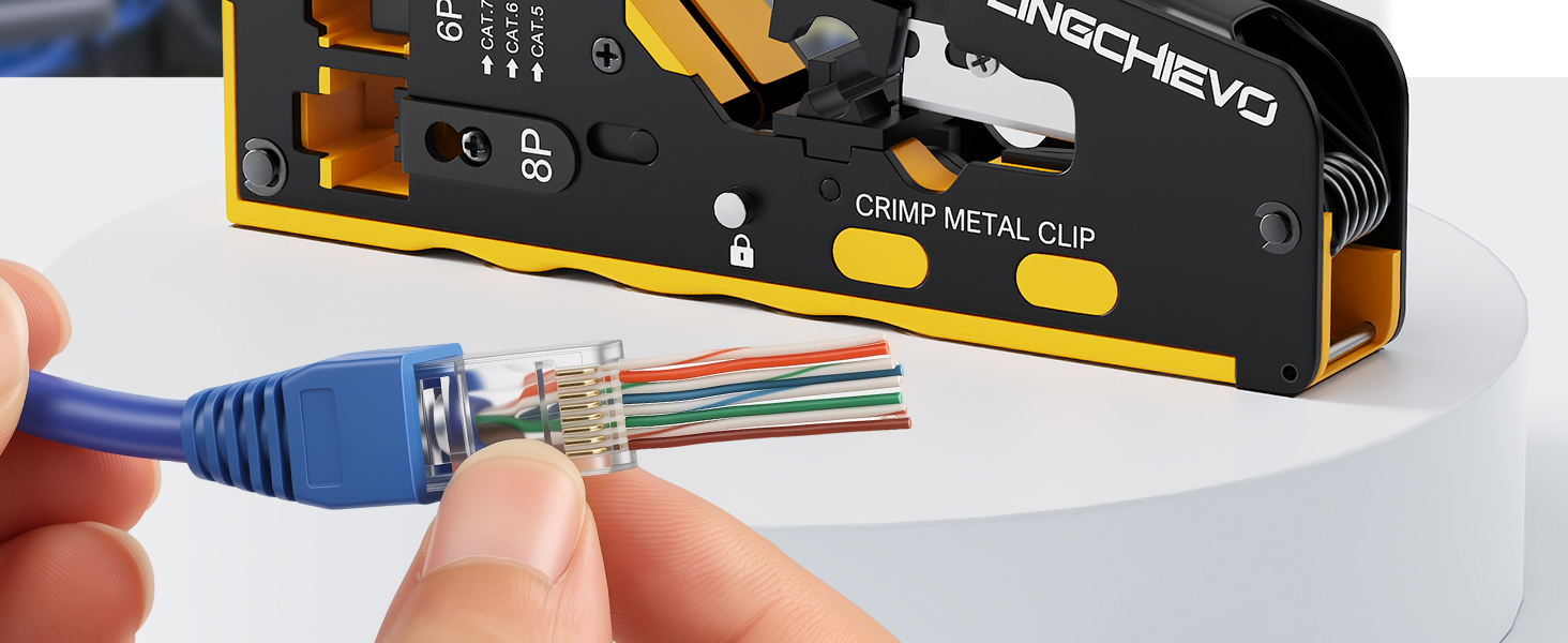 Lingchievo Ethernet RJ45 Crimping Tool