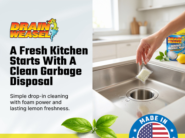 A fresh kitchen starts with a clean garbage disposal
