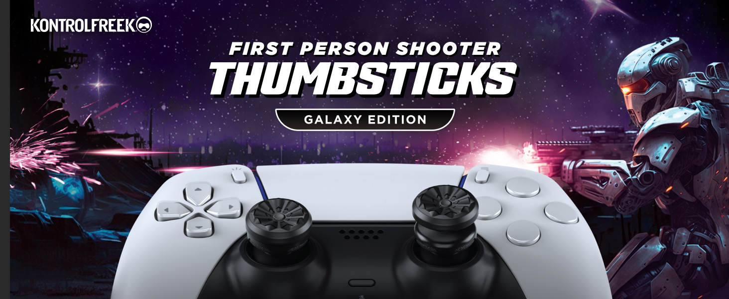 KontrolFreek Black Galaxy Performance Thumbsticks Xbox Playstation Controller